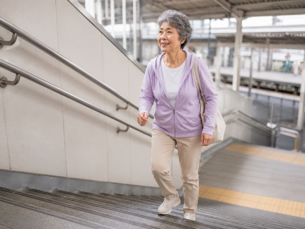 外出を楽しんでいる様子